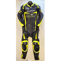 AVGSPORT MONZA R ONE-PIECE RACING SUIT NEON YELLOW-BLACK S52