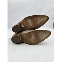 FREEBIRD MAEVE WOMEN'S WHITE SNAKE BOOTIES BOOTS US 7 UK 5 WHITE LEATHER