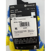 LOT OF 2 FORBAREFEET APPAREL 109 DIAMOND LOS ANGELES RAMS FUZZY SOCKS OSFM