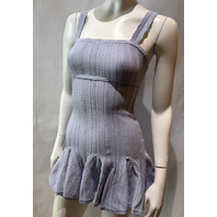 LOVE SHACK FANCY TABATHA POINTELLE MINI DRESS IN MOONWASH K2151-3143 SZ XXS