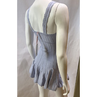 LOVE SHACK FANCY TABATHA POINTELLE MINI DRESS IN MOONWASH K2151-3143 SZ XXS