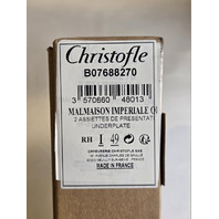 CHRISTOFLE MALMAISON IMPERIAL PORCELAIN UNDERPLATE GOLD FINISH 31CM B07688270