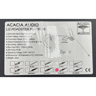 ACACIA AUDIO LIZ ROADSTER PLATINUM PREMIUM DUAL-EAR HEADSET MICROPHONE T4 SHURE