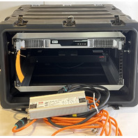NEWTEC MDM5010 SATELLITE MODEM W/APC SWITCHED RACK PDU/MW HLG-320-48 & SKB CASE