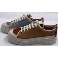 CAMPER TWINS K201626-012 WOMENS MULTICOLOR CASUAL LEATHER SNEAKERS EU 40 US 9