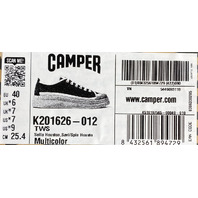 CAMPER TWINS K201626-012 WOMENS MULTICOLOR CASUAL LEATHER SNEAKERS EU 40 US 9