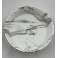 P15-WHSW-15_A MARBLE ROUNDED VESSEL SINK 18.9x18.9x9.84"
