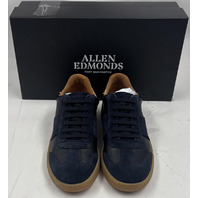 ALLEN EDMONDS LUDLOW NAVY SUEDE SNEAKERS SHOES 8460 MENS SIZE 8 D