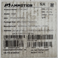 MAMMOTION 3000H LUBA 2 AWD WHITE PERIMETER WIRE FREE ROBOTIC LAWN MOWER .75ACRES