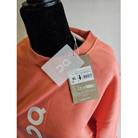 ON RUNNING 1WE10470244 CLUB CREW SWEATSHIRT PULLOVER CORAL XL EXTRA LARGE