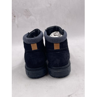 SANTONI CORVAT-D-GEXU60 MENS US 10 UK 9 BLUE SUADE BOOTS MGSM18972OCNAGEXU60