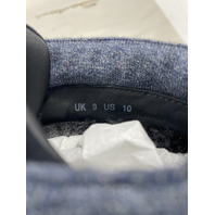 SANTONI CORVAT-D-GEXU60 MENS US 10 UK 9 BLUE SUADE BOOTS MGSM18972OCNAGEXU60