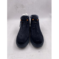 SANTONI CORVAT-D-GEXU60 MENS US 10 UK 9 BLUE SUADE BOOTS MGSM18972OCNAGEXU60