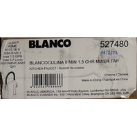 BLANCO 527480 BLANCOCULINA II MIN 1.5 CHR MIXER TAP KITCHEN FAUCET