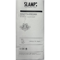 SLAMP GINETTA PRISMA MODERN CLEAR SUSPENSION LAMP 78x78xH58CM GIN14S0S0000lE