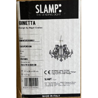 SLAMP GINETTA PRISMA MODERN CLEAR SUSPENSION LAMP 78x78xH58CM GIN14S0S0000lE