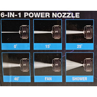 TURBOJET HYDROX5 PRO PORTABLE CORDLESS PRESSURE WASHER 6 IN 1 21V 3000MAH 