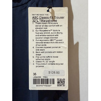 LULULEMON MEN'S ABS CLASSIC-FIT TROUSER WARPSTREME 35 X 32" LM5A05AS TRNV NAVY