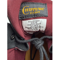 CHIPPEWA MEN'S SUPER DNA CHARCOAL 6" WATERPROOF STEEL LACE UP BOOT 59201 SZ 13E