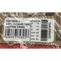 ARENA 9049301 JACQUARD TOWEL 22PO02103 IN CALYPSO CORAL