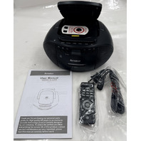 AMAZUP V60098BT PORTABLE CD PLAYER WIRELESS 5.1 MP3 CD CASSETTE REC. RADIO BLACK