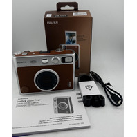 FUJIFILM INSTAX MINI EVO 16812534 BROWN HYBRID INSTANT FILM CAMERA