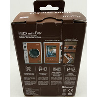 FUJIFILM INSTAX MINI EVO 16812534 BROWN HYBRID INSTANT FILM CAMERA