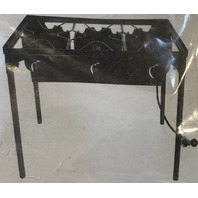 PROPANE STOVE PORTABLE BLACK CAMPING STOVE FOUR LEG GRILL