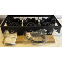 PROPANE STOVE PORTABLE BLACK CAMPING STOVE FOUR LEG GRILL