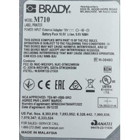 BRADY M710 LABEL PRINTING SET 18V BLUE WITH POWER ADAPTERS AND LABELS