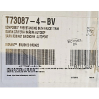 KOHLER T73087-4-BV VIBRANT BRUSHED BRONZE FLOOR-MOUNT BATH FILLER TRIM HANDSHOWER