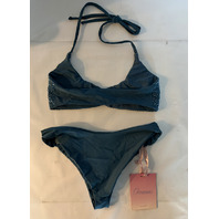 OCEANS MIAS MARINA BIKINI TOP AND BOTTOM COLOR NAVY SZ X SMALL XS NEW