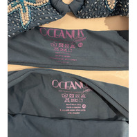 OCEANS MIAS MARINA BIKINI TOP AND BOTTOM COLOR NAVY SZ X SMALL XS NEW