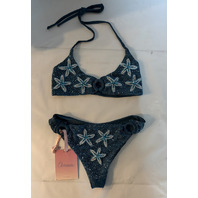 OCEANS MIAS MARINA BIKINI TOP AND BOTTOM COLOR NAVY SZ SMALL S NEW