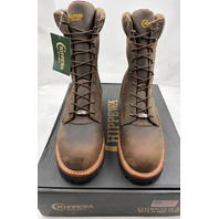 CHIPPEWA MEN'S SUPER LOGGER BROWN 9" WTRPRF INSULATED STEEL LOGGER SL5405 SZ 14E