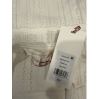 LOVE SHACK FANCY	TABATHA POINTELLE MINI DRESS IN IVORY K2151-3143 SZ XXS