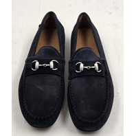 ALLEN EDMONDS SEBASTIAN MENS BIT DRIVING LOAFER SZ 11.5 3E NAVY SUEDE