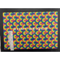 KURT GEIGER LONDON FABRIC MINI KENSINGTON BLACK/COMB HEART PATTERN