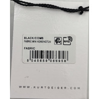 KURT GEIGER LONDON FABRIC MINI KENSINGTON BLACK/COMB HEART PATTERN