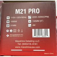 MAXSHINE M21 PRO LONG-THROW DUAL ACTION POLISHER BLACK 1000W