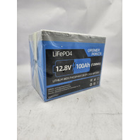 GRENERPOWER 12.8V 100AH LIFEPO4 LITHIUM BATTERY BUILT-IN 100A BMS 1280WH ENERGY