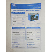 GRENERPOWER 12.8V 100AH LIFEPO4 LITHIUM BATTERY BUILT-IN 100A BMS 1280WH ENERGY