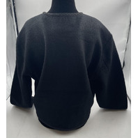 CIAO LUCIA SIMONA WOOL COAT 80016019BLK LONG SLEEVE BUTTON FRONT BLACK SIZE M