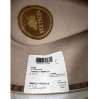 STETSON MENS KELLY OWKELY DISTRESSED WOOL COWBOY HAT LARGE L 61 SILVER BELLY