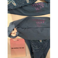OCEANS MIAS MARINA BIKINI TOP AND BOTTOM COLOR NAVY SZ SMALL S NEW