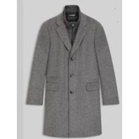 BOSS MEN'S H-HYDE-J-BIB-PAD-254 SLIM FIT COAT W DETACHABLE INNER SIZE 36R NWT
