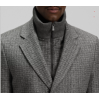 BOSS MEN'S H-HYDE-J-BIB-PAD-254 SLIM FIT COAT W DETACHABLE INNER SIZE 36R NWT