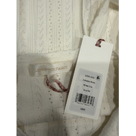 LOVE SHACK FANCY TABATHA POINTELLE MINI DRESS IN IVORY K2151-3143 SZ XS