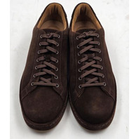 ALLEN EDMONDS BARNES MENS LACE-UP SUEDE DRESS SNEAKERS SZ 13 D BROWN SUEDE