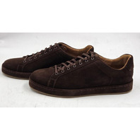 ALLEN EDMONDS BARNES MENS LACE-UP SUEDE DRESS SNEAKERS SZ 13 D BROWN SUEDE